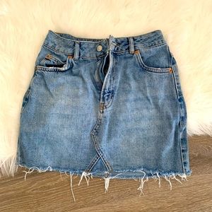 Topshop Denim Mini Skirt size 2